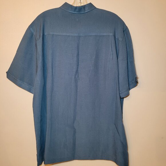 Cubavera Button down Short Sleeve Shirt Men's Lg Y2K - Picture 3 of 5